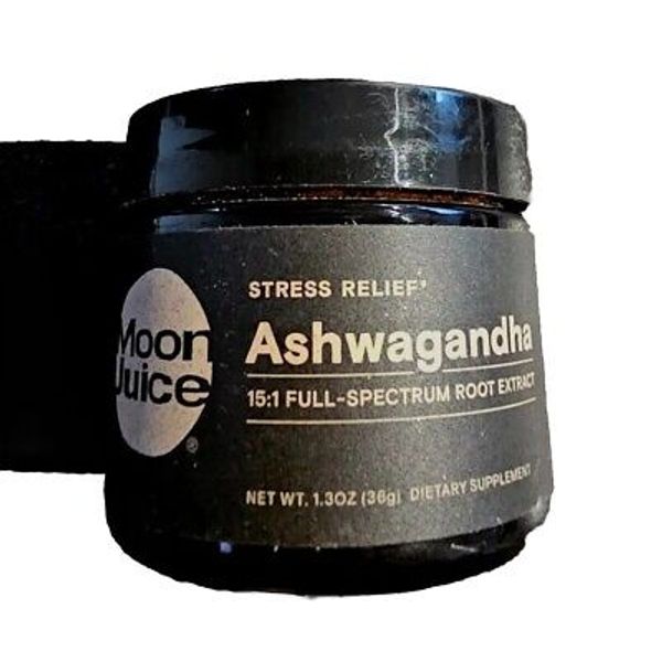 Moon Juice Ashwagandha Organic Root Extract, Beauty Supplement, Free Ship 1.3 oz
