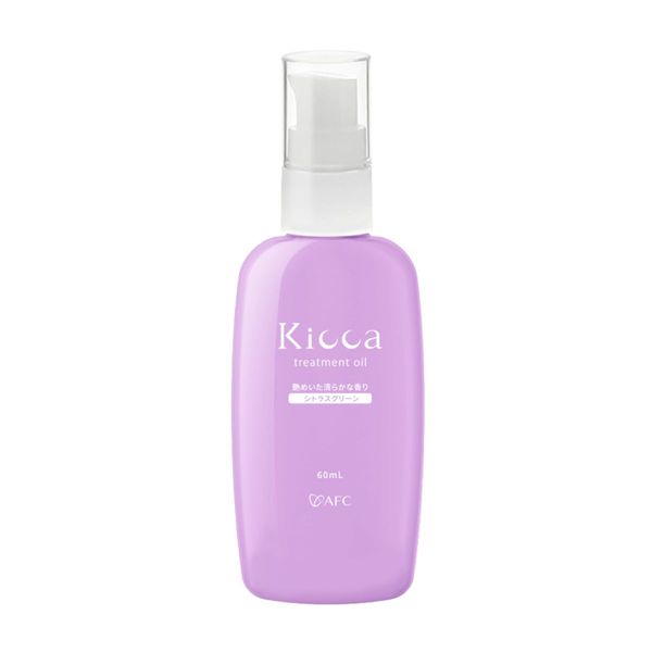 (AFC) Kicca Treatment Oil, 2.4 fl oz (60 ml) Citrus Green Moisturizing Hair Body Oil