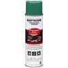 Rust-Oleum 1634838 Industrial Choice Inverted Solvent-Based Marking Spray Paint, 17 Oz, APWA Safety Green