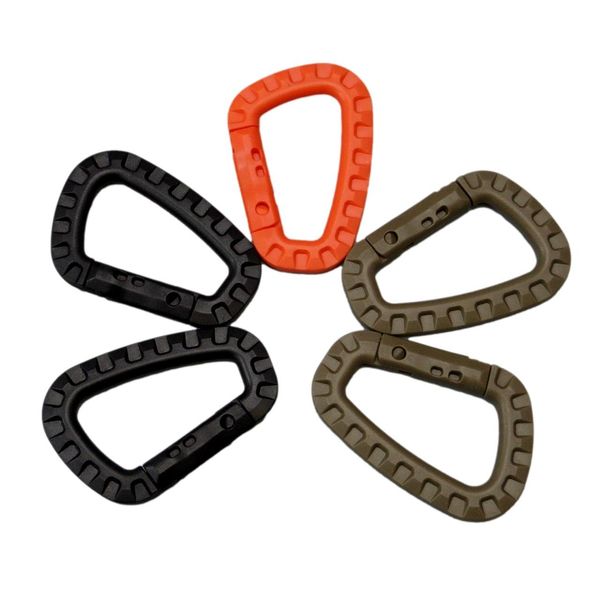 TNBF Large Carabiner, Set of 5, Resin, Survival Game, Equipment, Large, Nascan, Canabilla, 3 Colors Orange