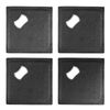 Eurow Dual Function Coasters with Built-in Bottle Opener, Stainless Steel & P...