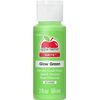 Plaid Enterprises Apple Barrel GREEN Glow in the Dark