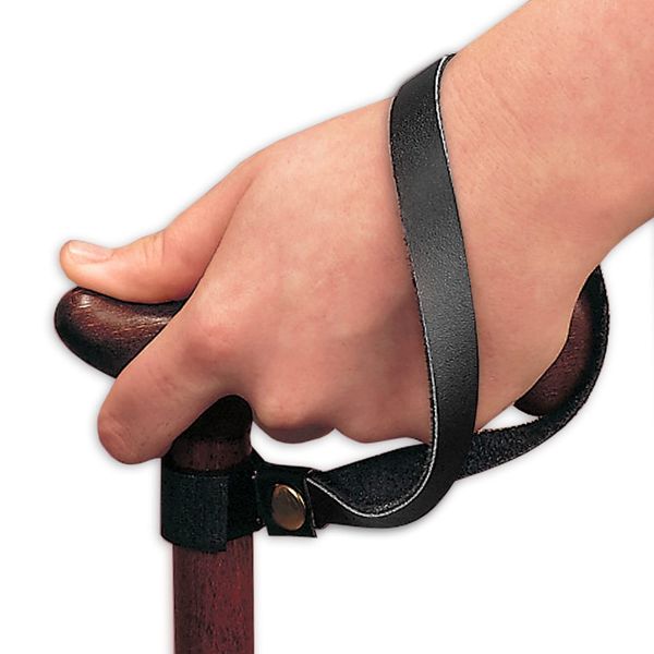 Leather Wrist Strap | Walking Stick & Crutch Accessory | Keep Your Walking Aid Within Reach