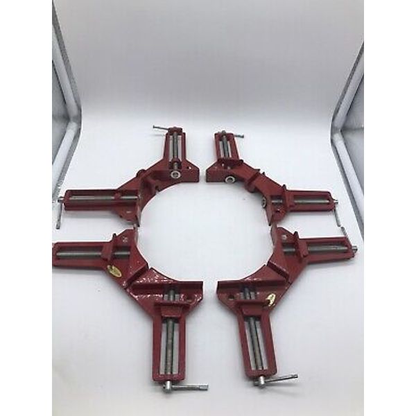 4 pcs 90 Degree Right Angle Miter Corner Clamp 3" capacity Picture Frame Holder