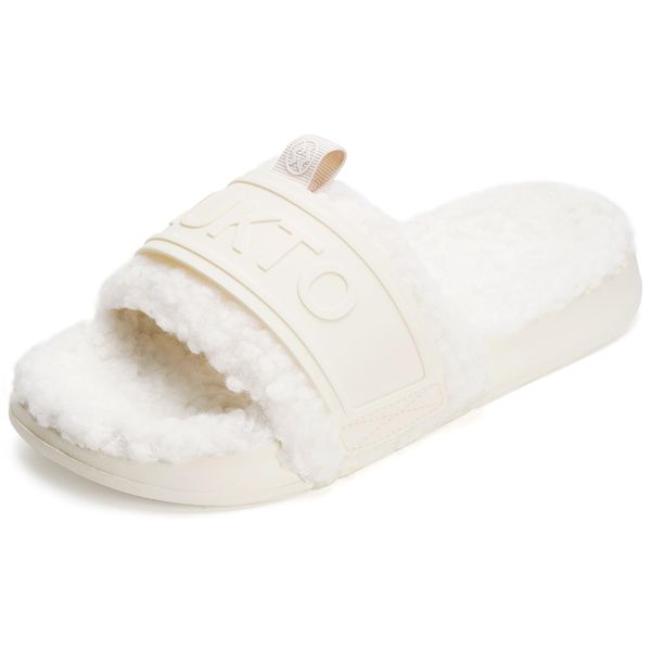 ZUSERIS Winter Slippers, Room Shoes, Warm, Indoor Slippers, Men's, Women's, Fluffy, Fluffy, House Slippers, Sandals, Open Front, For Guests, Washable, Anti-Slip, beige