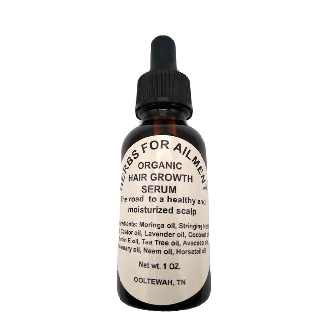 Organic Hair Growth Oil Treatment  Alopecia,Bald Spots,Thinning hair Potent 1oz.