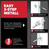 Kwikset Juno Entry Knob Featuring SmartKey® in Satin Nickel