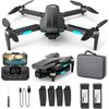 Drone With 4K Camera 5G GPS FPV RC Quadcopter APP Control Brushless +2 Batteries