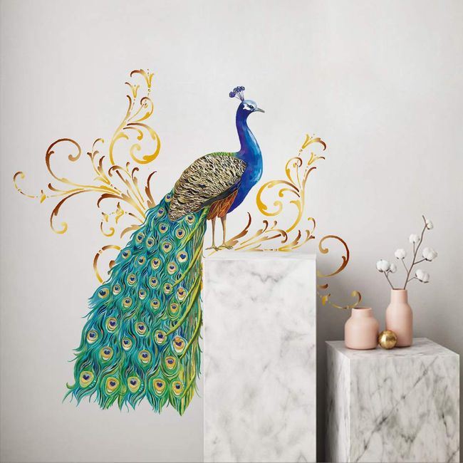 peacock wall decal