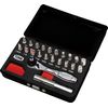 TONE Bit Ratchet Set BRS20MBK 1/4" Hex Shank Bit Black 22-Piece