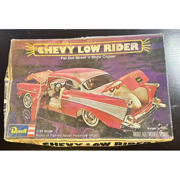 REVELL 57 CHEVY PINK LOW RIDER MODEL KIT NOS 1:25 Model H-1314 NEW IN ORIG BOX