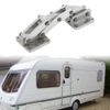 Adjustable Extended 90° Large Hidden Scissor Hinge Aluminum Hardware Kit Silver