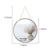 YCHMIR Small Round Wall Mirror,Bathroom Mirror (Black, 11.8 in.)