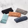 Face Shadow Glasses Case Hard Shell Light Portable Eyeglass Case PU Leather Magnetic Closure Sunglasses Case