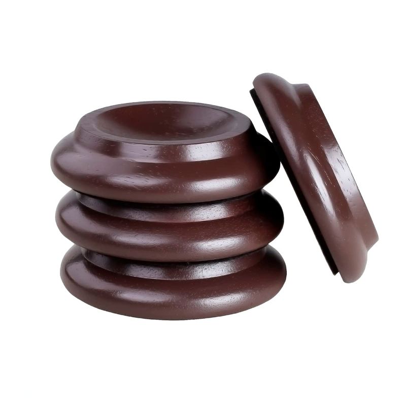 Piano Caster Cups Meubels Vloer Vilt Pad Cups Hardhout Onderzetters Anti-Verschijning Vloerbeschermers Voeten Protector Pads voor Alle Vloeren & Wielen van Meubilair, Banken en Bed