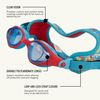 Finis Dragonflys Kids Swimming Goggles, Crab
