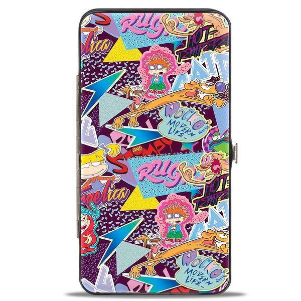 Buckle-Down Women's Hinge Wallet-Nick 90's Rewind, Multicolor 1