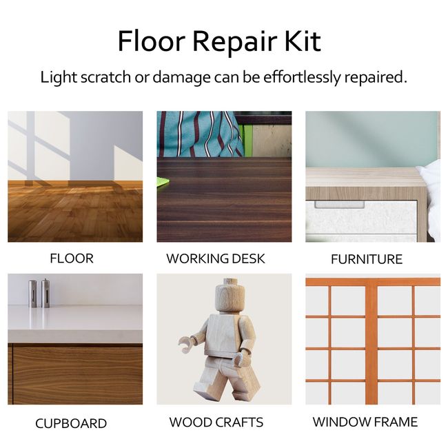 Home Laminate Repairing Kit Floor Repairs Kit DIY Wood Board Repairs Tool Kit  Wooden Floor Scratches Mending Utility Tool Kit