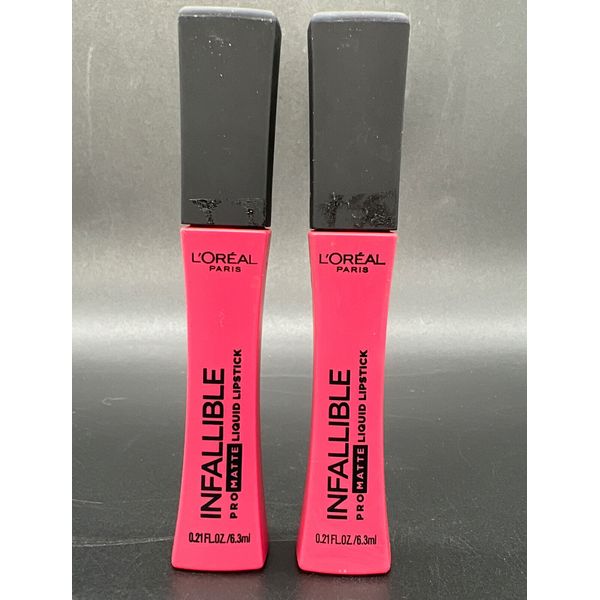 (2) Loreal Paris Infallible Pro Matte Liquid Lipstick Sealed 878 Raspberry Rose