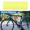 X AUTOHAUX 36 Pcs Yellow Bicycle Reflector Reflective Version Durable ABS