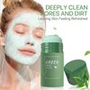 Green Tea Cleansing Mask Stick, Blackhead Remover Green Mask Stick Poreless Deep Cleanse Purifying Clay Stick Mask Skin Care,Anti-Acne Facial Pore Cleanser Oil Control For All Skin Types (1 Pack)