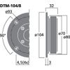 Monacor 8Ohm 100 WMAX 45 WRMS Hi-Fi Dome Tweeter