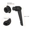 sourcing map 6pcs Adjustable Clamping Lever Handles M8 Female Thread Knobs Rotating Screw Locking Quick Release Ratchet Push Button Handle, Black