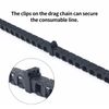 FYSETC K2 Plus 3D Printer Accessories: Replacement Cable Drag Chain Open for K2 Plus Hot End Extruder Directly Drop in Original