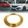 sourcingmap Gold Tone U-Shaped Trim Strip Car Door Edge Protector 12M