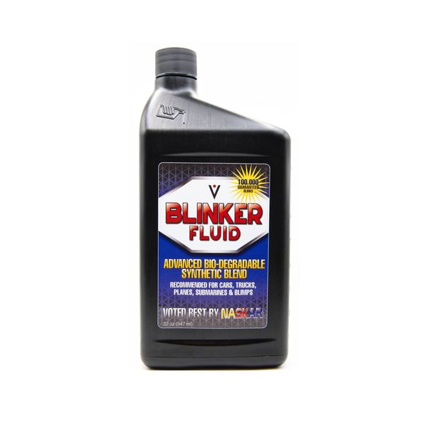 REALISTIC Advanced Blinker Fluid | A Hilarious Gag Gift for Any Car Enthusiast | +100,000 Blinks | 32 Oz Empty Bottle