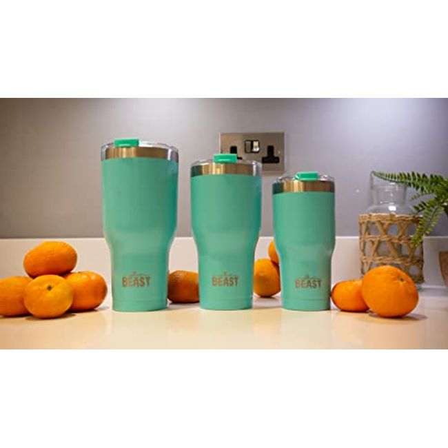 BEAST 30oz Teal Blue Tumbler - Stainless Steel Insulated Coffee