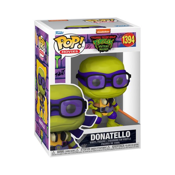 Funko Pop! Movies: Teenage Mutant Ninja Turtles - (Teenage Mutant Ninja Turtles (TMNT) ) Donatello - Collectable Vinyl Figure - Gift Idea - Official Merchandise - Toys for Kids & Adults - Movies Fans