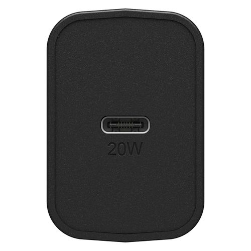 OtterBox Wall Charger USB-C, 20W + OtterBox USB C-C 1M Cable- Black Shimmer