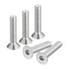 uxcell 5/16-18x1-1/2 Flat Countersunk Head Socket Cap Screws, 10Pcs 304 Stainless Steel Hex Socket Flat Head Screws, Full Thread, Countersunk Bolts
