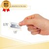 Bates 50-Pack Single Edge Razor Blades, Silver, Durable and Sharp