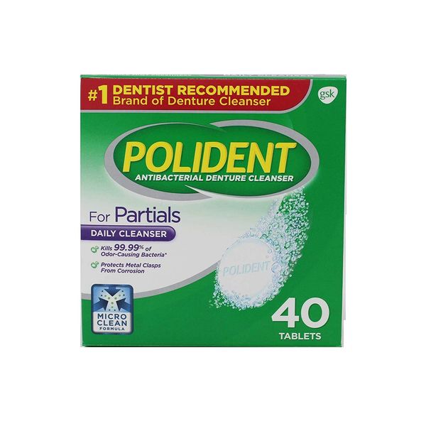 Polident Polident Partials Denture Cleanser, 40 Count