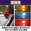 Saki&Masa High Brightness Lightweight Warning Light Rotating Light 12/24V Dual Use Flash, Strobe LED (Blue)