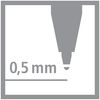 Rollerball - STABILO worker+ Medium - Box of 10 - Black
