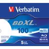 Verbatim BD-R Single Layer 4x Burn Speed, Printable Surface Scratchguard Plus, Pack of 5, 43789