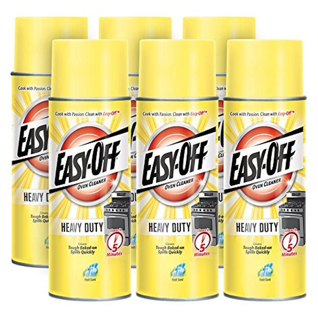 Easy-Off Heavy Duty Oven Cleaner Spray, Regular Scent, 14.5oz, , Removes  Grease 