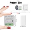 2Pcs Smart Light Switch,Smart Home WLAN Bluetooth Switch Wireless Switch Remote Control DIY Fits Behind Wall Switch,Smart Switch Compatible with Google Home,Alexa Echo,Smart Life/Tuya