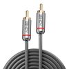 LINDY 35339 1M Digital Coaxial Audio Cable, Cromo Line Charcoal