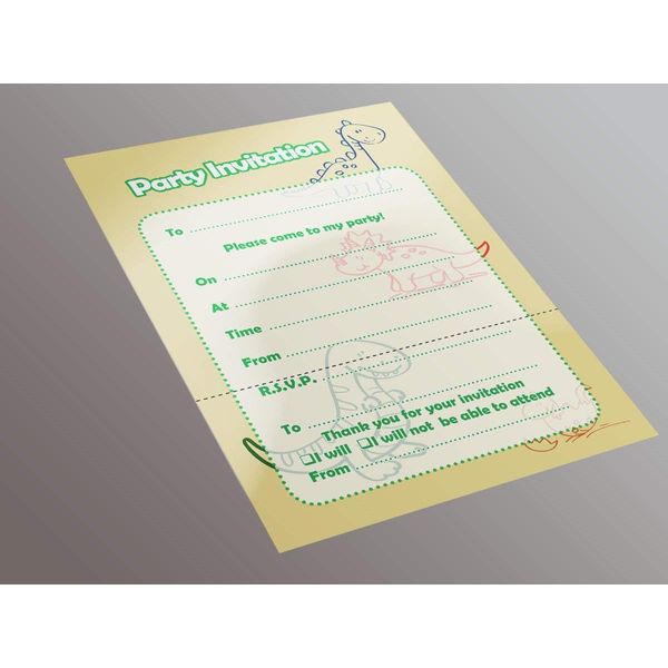 Simply Wallart Dinosaur Party Invitation - 20 A5 Invitation Pack
