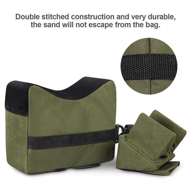 Unfilled Shooting Rest Bag, Front & Rear Bag, Sandbag For Outdoor