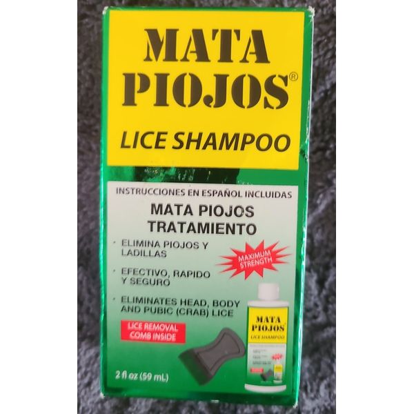 Mata Piojos Medicated Lice Shampoo 2 fl oz #048201014204