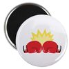 CafePress Boxing Gloves Magnets 2.25" Round Button Magnet (10 Pack)