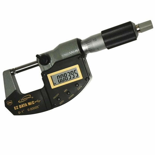 iGAGING Absolute IP65 Electronic Digital Micrometer 0-1"/0-25mm w/ Data Output