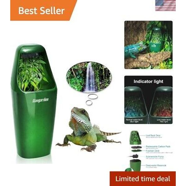 Premium Reptile Water Fountain Set with Double Filter System & Quality Guarantee