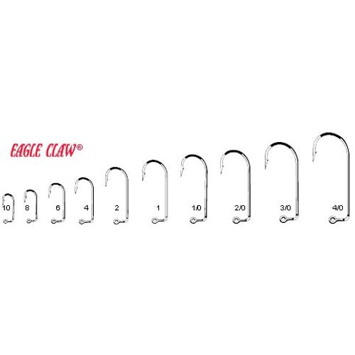Eagle Claw 575 Gold Jig Hooks - 200 Pack (Size 6)