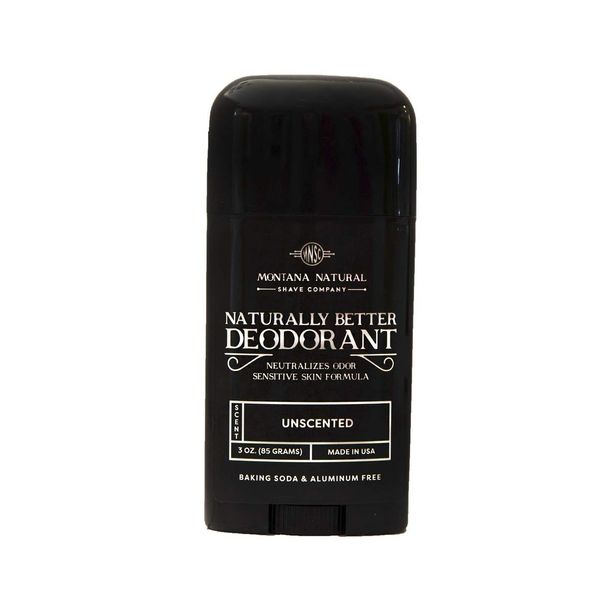 MNSC Unscented Naturally Better Deodorant - Magnesium and Activated Charcoal - Sensitive Skin Formula, Aluminum-Free, Baking Soda-Free, All-Natural, Plant-Derived, Made in USA